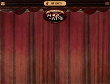Tablet Screenshot of magicandwine.com